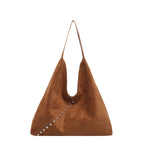 Unique Textured Suede Hobo Bag