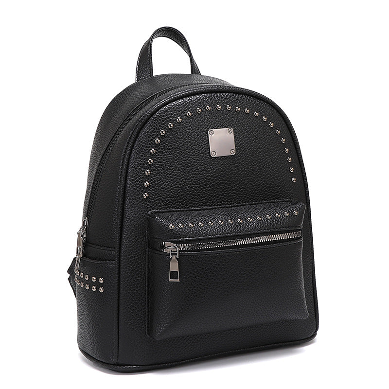 Studded Leather Backpack