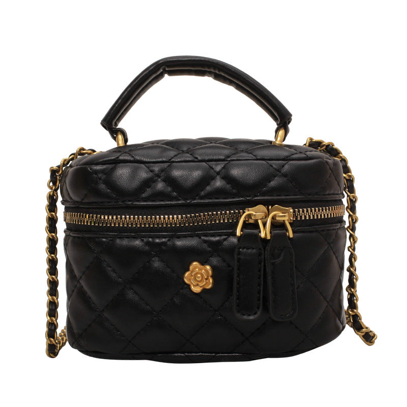 Women's mini bag in elegant quilted design with golden accents-https://detail.1688.com/offer/675825251299.html-Calm Wears-Blue-S-Calm Wears