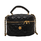 Women's mini bag in elegant quilted design with golden accents-https://detail.1688.com/offer/675825251299.html-Calm Wears-Blue-S-Calm Wears