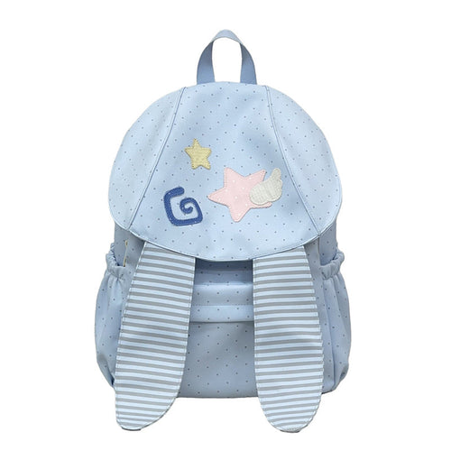 Cute Bunny Ears School Backpack-https://detail.1688.com/offer/1054085104994.html-Calm Wears-Light Blue-Calm Wears