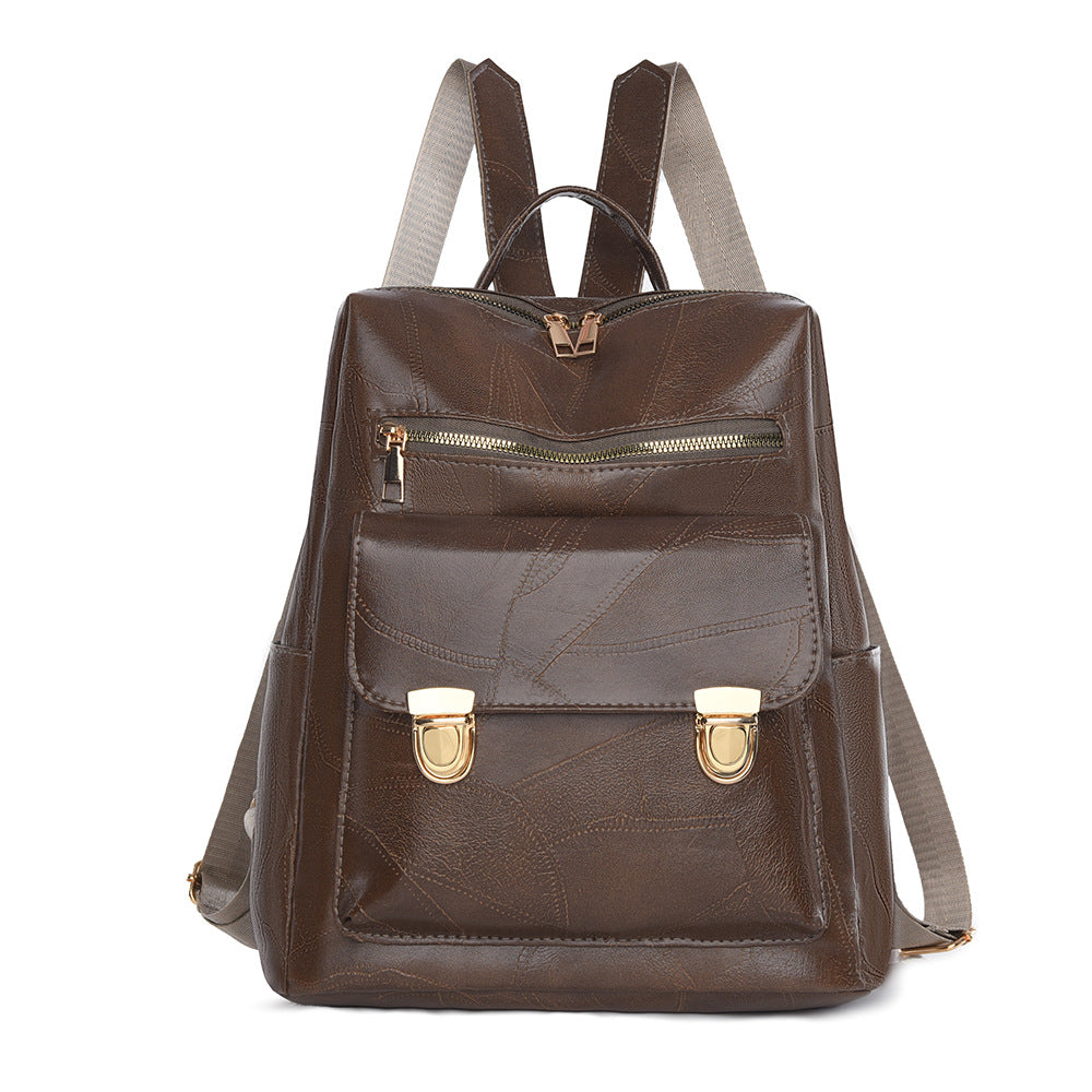Stylish Leather Backpack Calm Wears