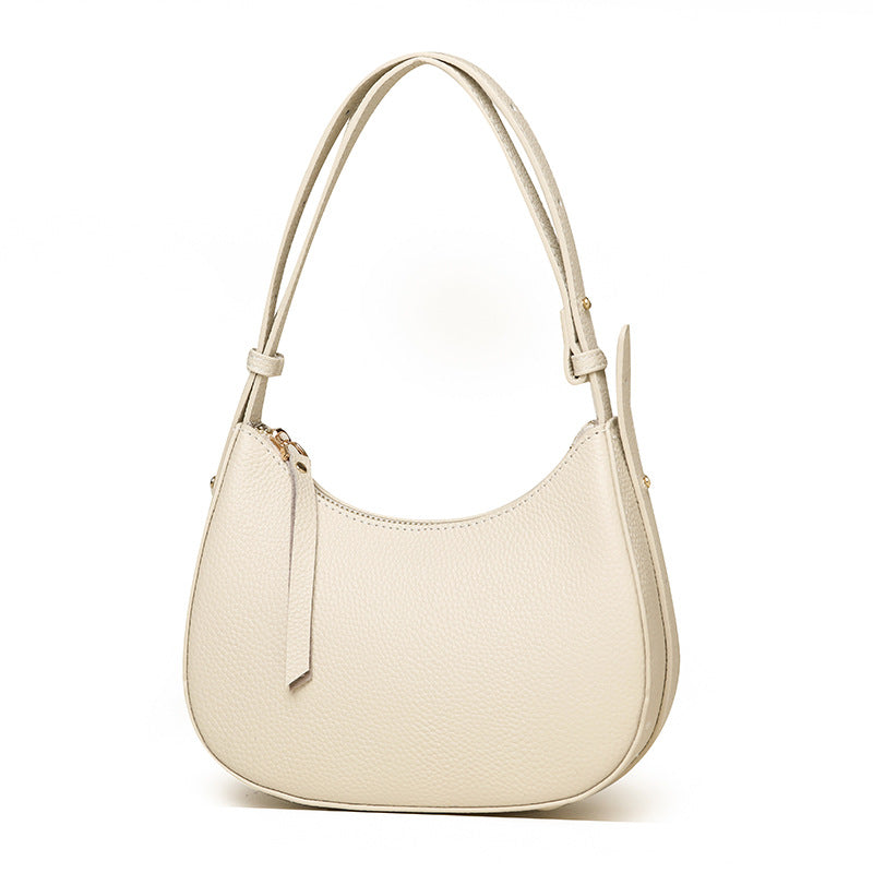 Stylish Pebbled Leather Hobo Bag
