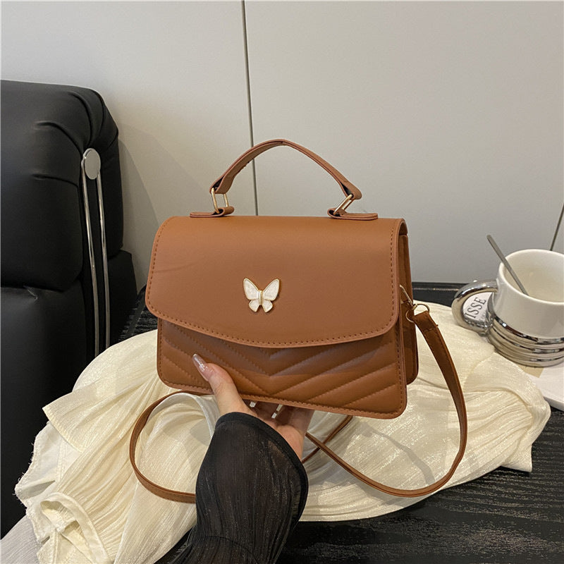 WoElegant Quilted Leather Satchel Bag