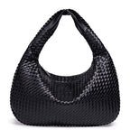 Woven Leather Shoulder Bag