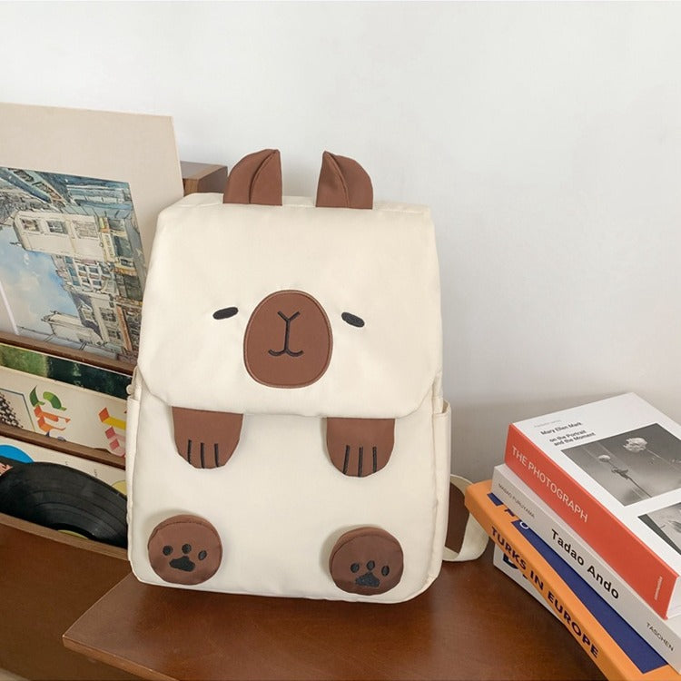 Backpack with Cute Animal Motif