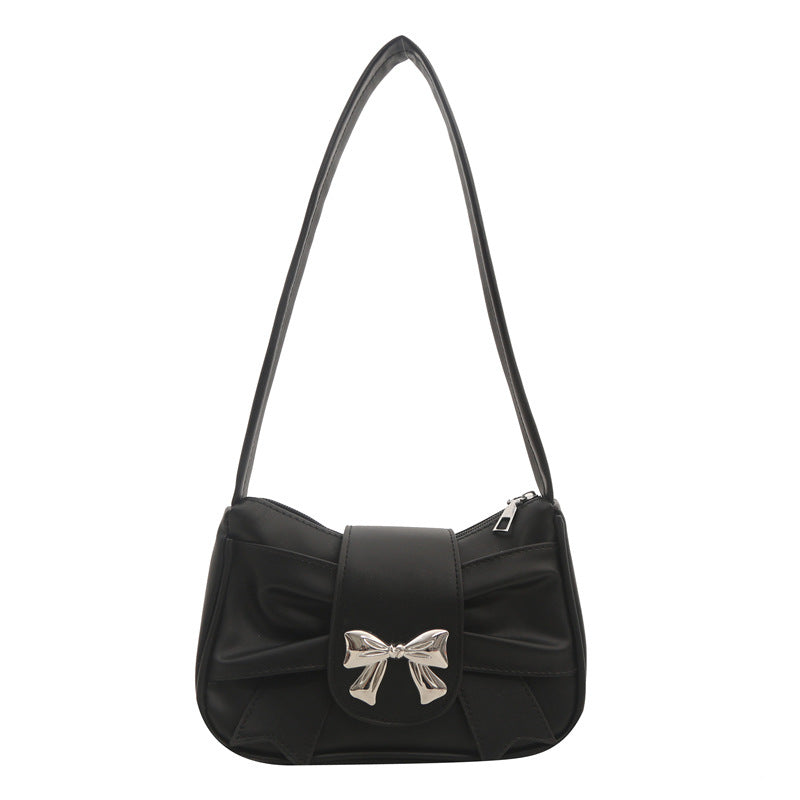 Elegant Bow Accent Shoulder Bag