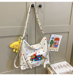 Playful Polka Dot Plush Crossbody Bag