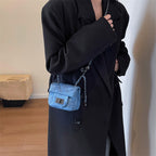 Women's mini handbag with padded design and elegant chain strap
