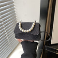 Women Mini Handbag with Bead Accent