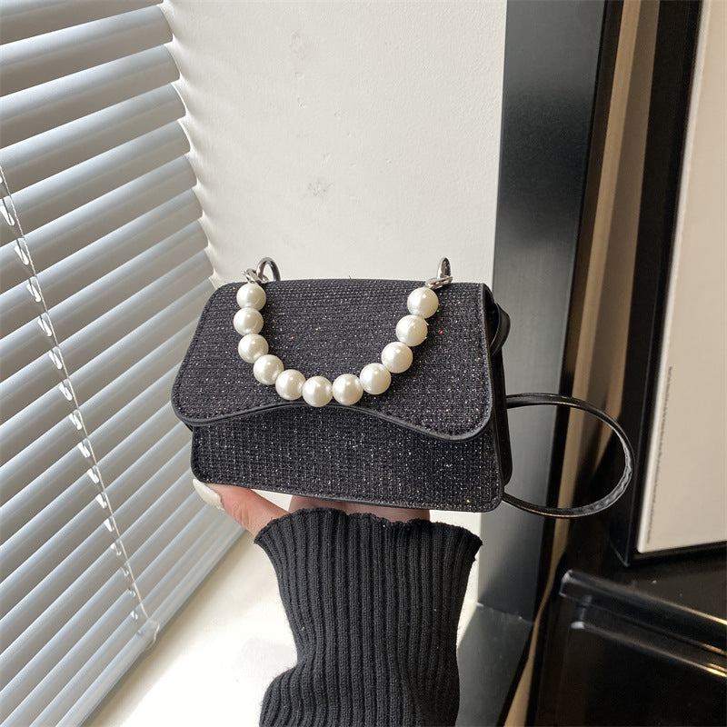 Women Mini Handbag with Bead Accent