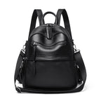 Multi-Functional Textured Leather Backpack