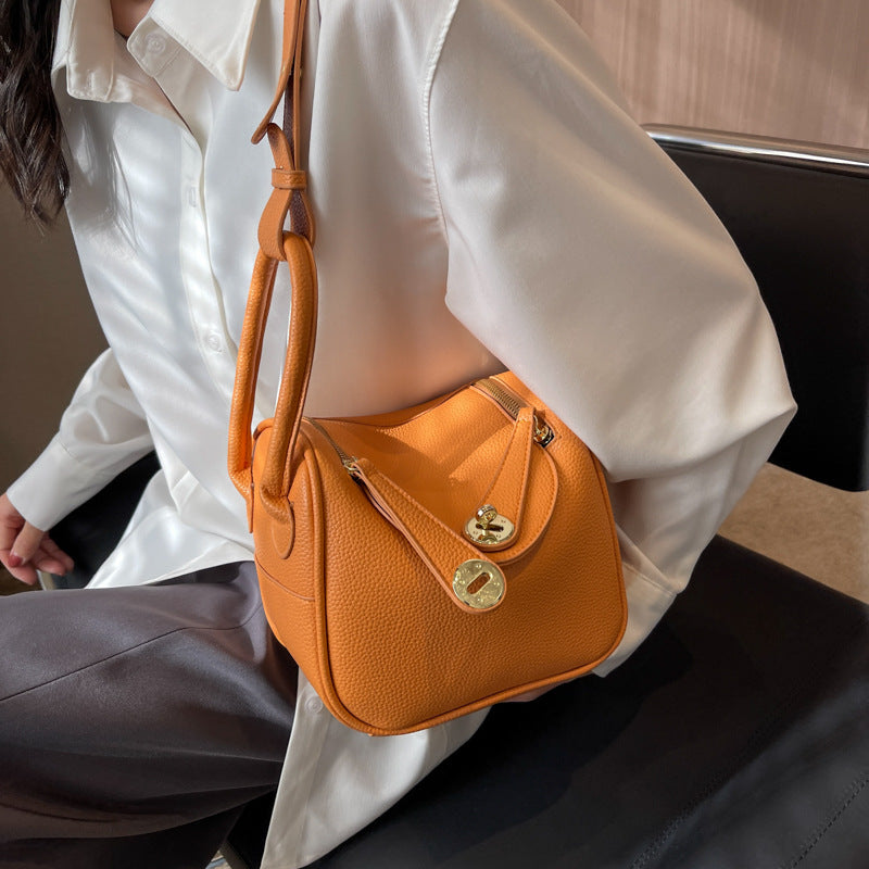 Structured Leather Handbag
