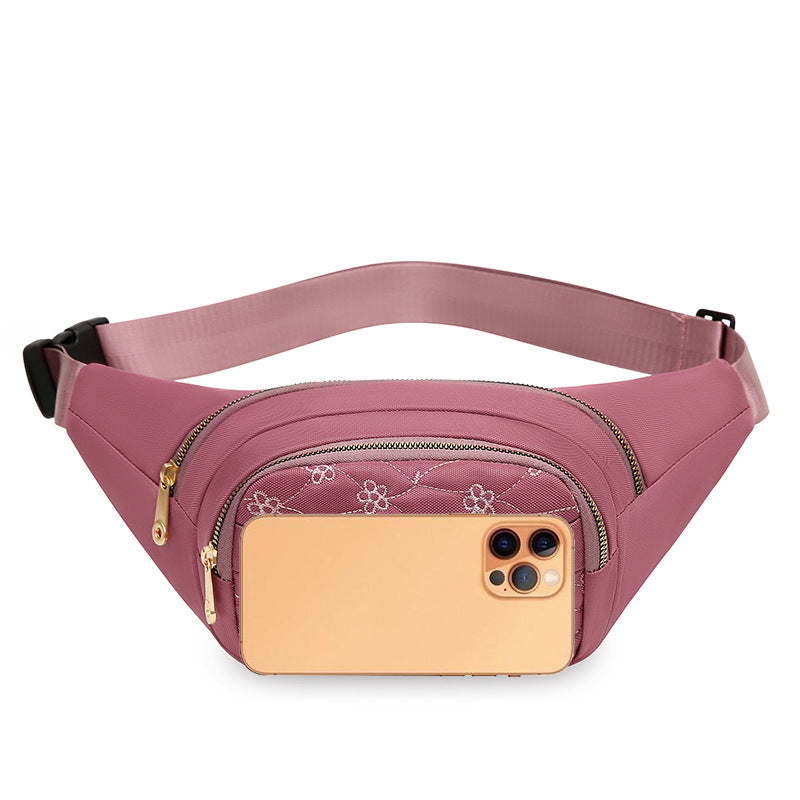 Elegant Floral Designed Belt Bag