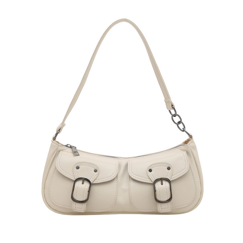Stylish Dual Pocket Shoulder Bag