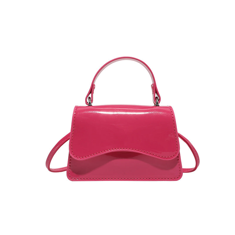 Stylish Patent Leather Mini Handbag