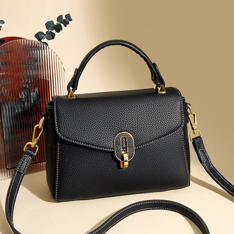 Elegant Structured Top-Handle Handbag