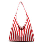 Ladies Jute Tote Bag with stylized stripe pattern-https://detail.1688.com/offer/874252926583.html-Calm Wears-Black-nothing-Calm Wears