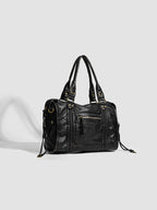 Handbag for School Shoulder Strap in Rigid Leather-dione couture20260421-Calm Wears-Black-Calm Wears