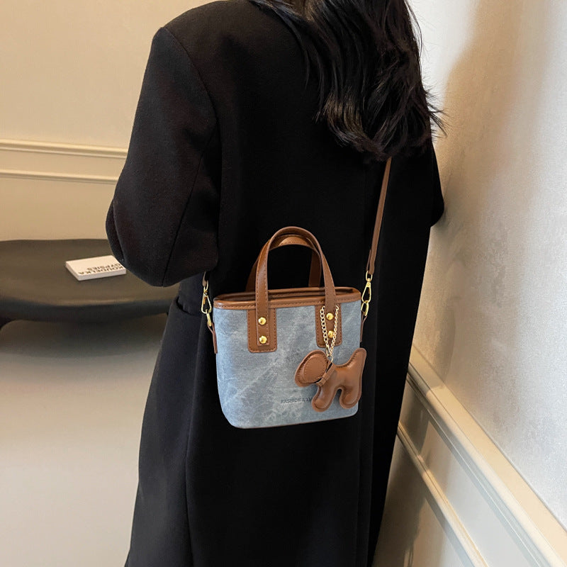 Women's mini bag made of high-quality material with removable funny charm-https://detail.1688.com/offer/860261009677.html-Calm Wears-Blue-Size: With pendant-Calm Wears