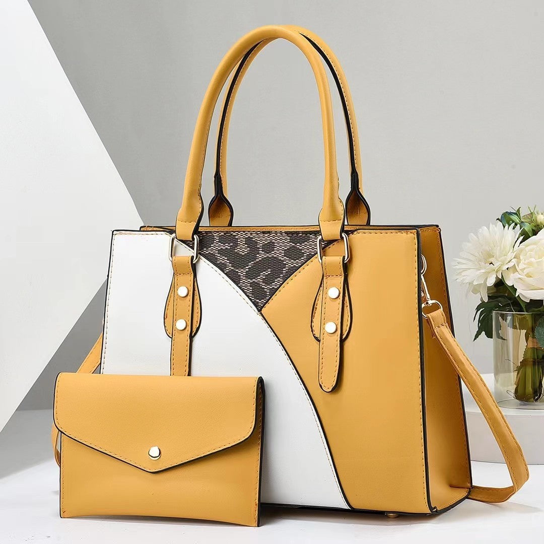 Ladies' fashionable tote bag with removable clutch-https://detail.1688.com/offer/759369507052.html-Calm Wears-Yellow-33-Calm Wears