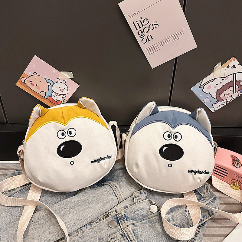 Plush children's backpack in cute penguin design