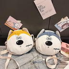 Plush children's backpack in cute penguin design