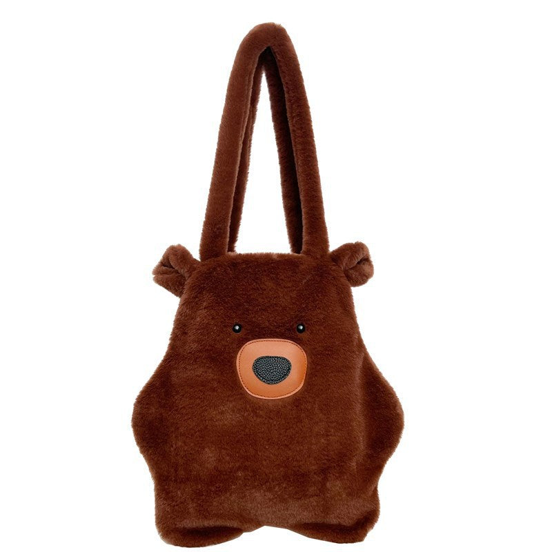 Plush Bear-Themed Tote Bag