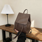 Cute Cat-Themed Faux Leather Backpack