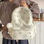 Star-Embellished Casual Backpack