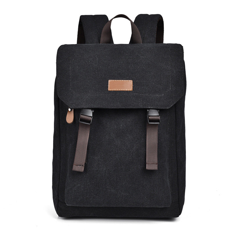 Backpack with Practical Flap Lid and Durable Material-https://detail.1688.com/offer/786919829922.html-Calm Wears-Black-nan-Calm Wears