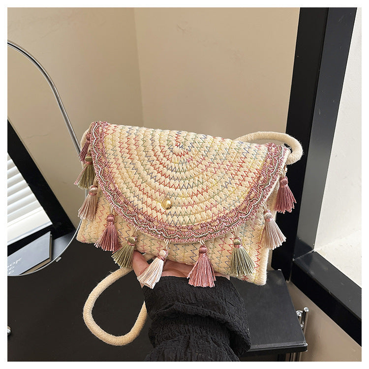 Bohemian Woven Clutch Bag