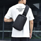 Sling backpack with innovative design and practical compartments