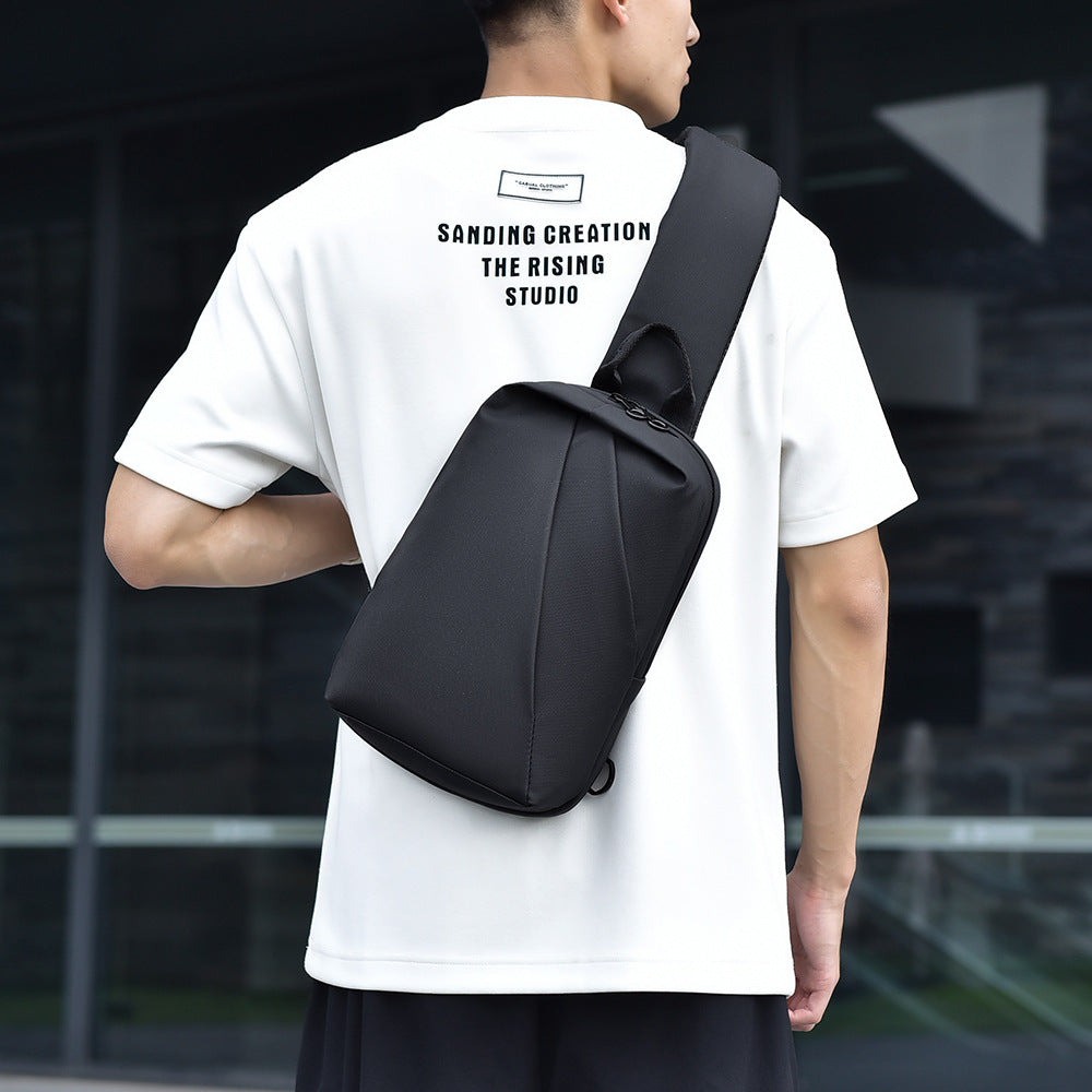 Sling backpack with innovative design and practical compartments