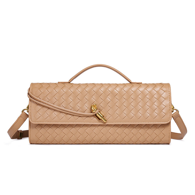 Woven Leather Clutch