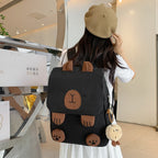 Backpack with Cute Animal Motif