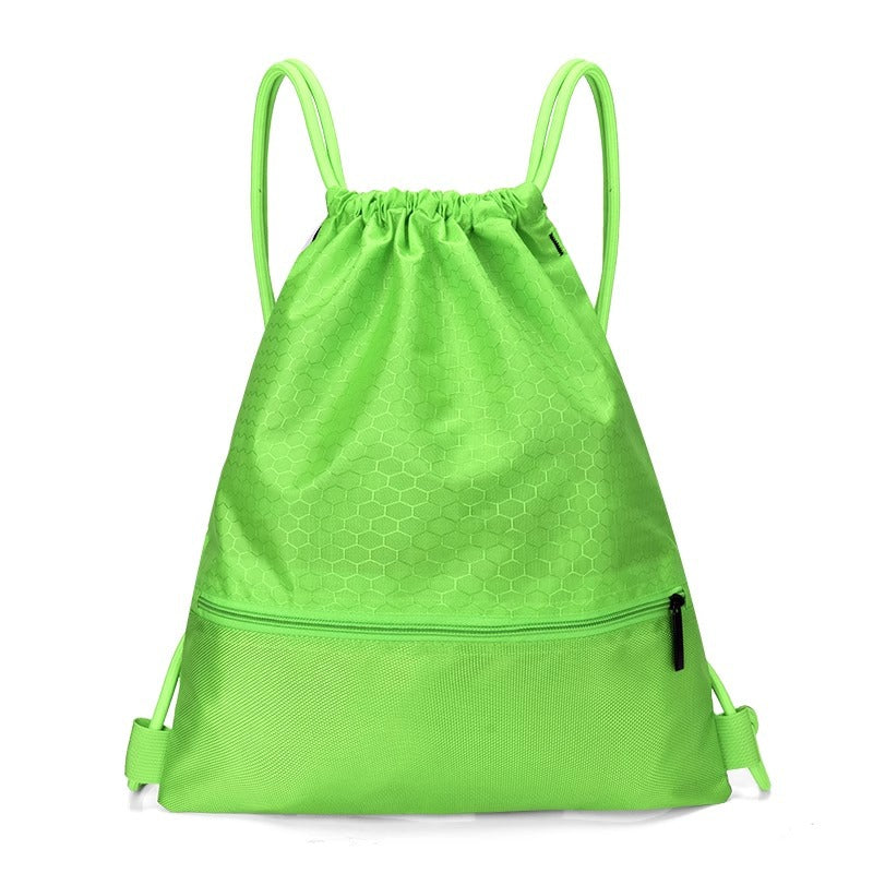 Honeycomb Patterned Drawstring Gym Bag Calm Wears