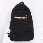 Practical backpack with colorful applications