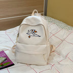 Everyday backpack with unique embroidery design