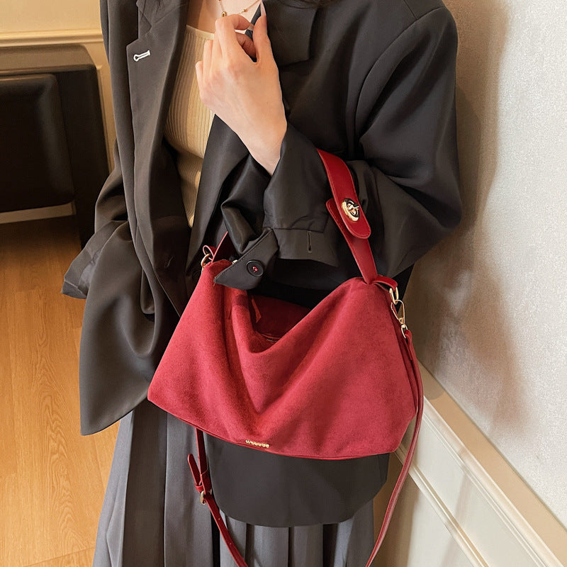 Women's practical shoulder bag made of soft suede-https://detail.1688.com/offer/986528708651.html-Calm Wears-Wine red-nothing-Calm Wears