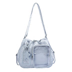 Stylish Multi-Pocket Drawstring Tote Bag