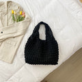 Women's tote bag with textured design-https://detail.1688.com/offer/773045196276.html-Calm Wears-Black-nothing-Calm Wears