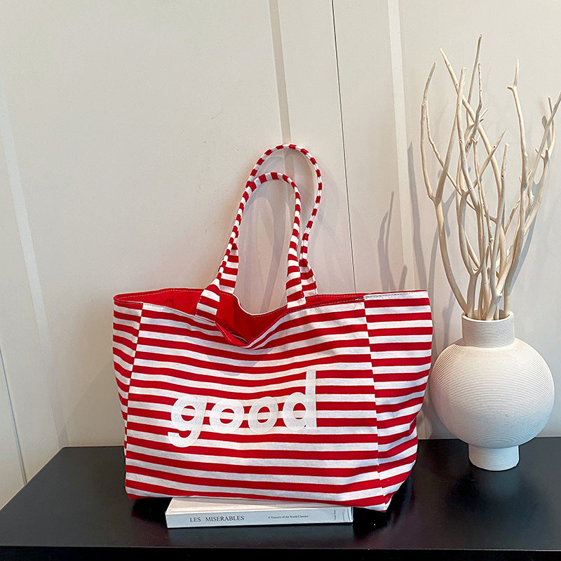 WoSpacious Canvas Beach Tote Bag