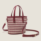 Women’s tote bag with elegant fabric and stylish accents-https://detail.1688.com/offer/752931682377.html-Calm Wears-Wine red-nothing-Calm Wears