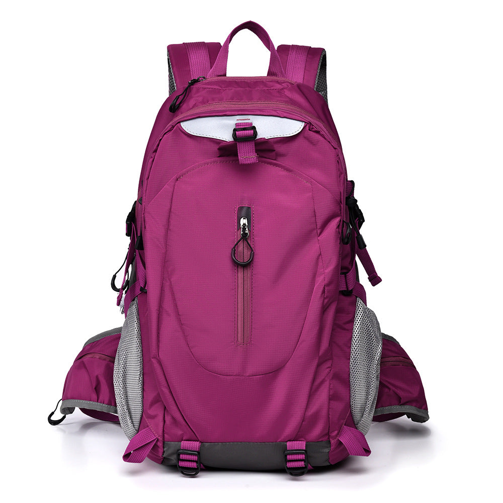 Outdoor backpack with versatile compartment system