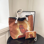 Stylish Graphic Print Beach Tote Bag