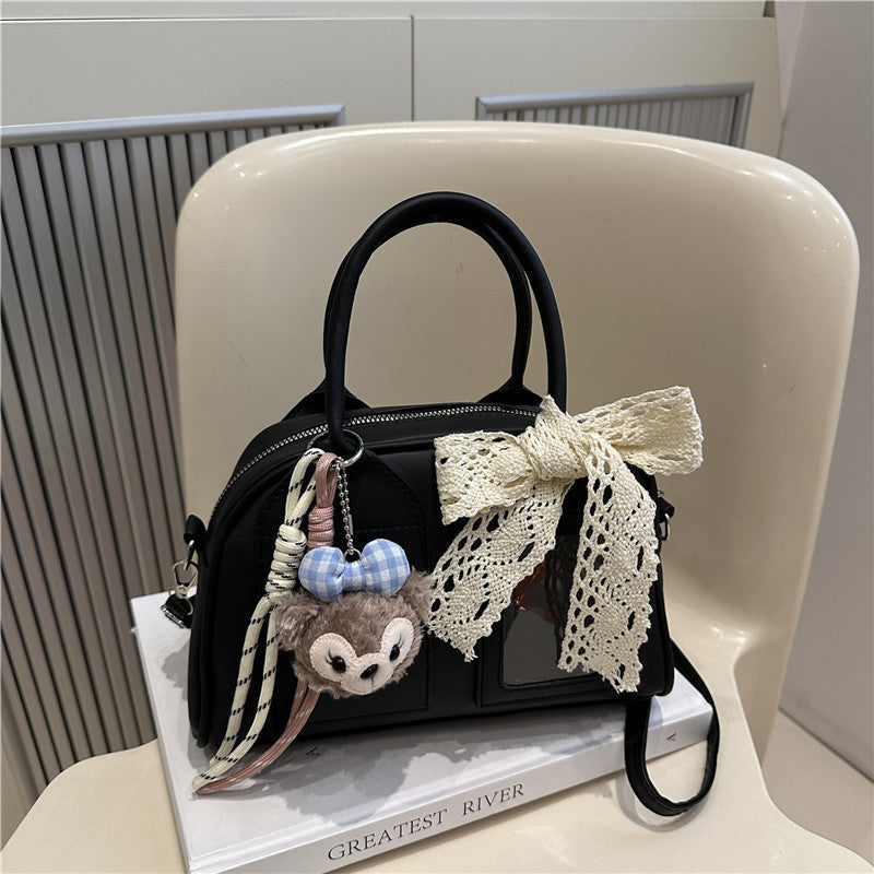 Ladies Mini Handbag with playful animal motif and charming charm-https://detail.1688.com/offer/936973025269.html-Calm Wears-Black-Size: Without pendant-Calm Wears