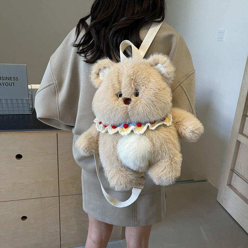 Plush Bear Backpack with Practical Carrying Handles