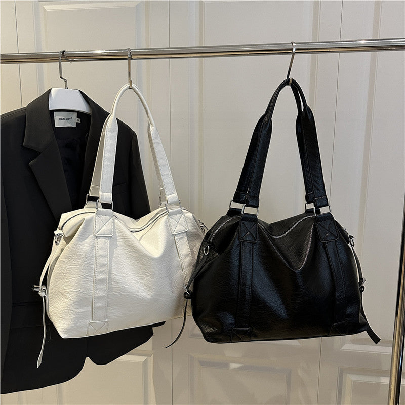 Luxurious Faux Leather Travel Tote Bag