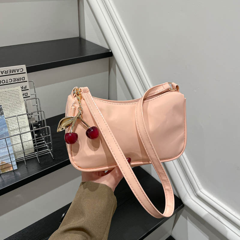 WoGlossy Textured Handheld Crossbody Bag